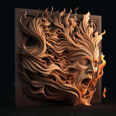 3D model flaming (STL)